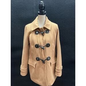 Michael Michael Kors Camel Toggle Wool‎ Coat Womens size 8